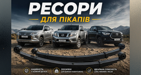 Ресори для пікапів L200, Hilux, Navara | Посилені ресори