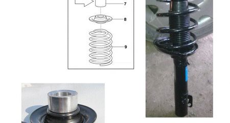 Установка проставок: VW Golf, Octavia Тour.