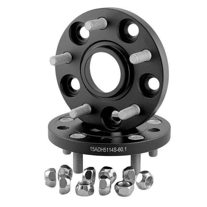 Колесная проставка-адаптер 15мм PCD 5x114.3 DIA 60.1 зі шпильками 12x1.5 (Кована)
