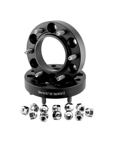 Колесная проставка-адаптер 30мм PCD 6x139.7 DIA 106.1 со шпильками 12x1.5 (Кованая)