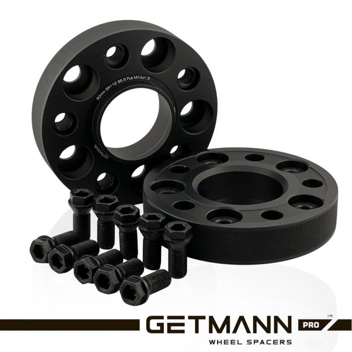 Колесная проставка-адаптер 30мм PCD 5x112 DIA 66.6 с футорками 14x1.5 (Кованая)