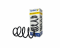 Передняя пружина Volkswagen Tiguan 2007-18 (415089) TEVEMA