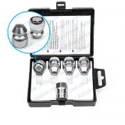 FARAD FLOWERLOCK | Гайки секретки М12x1.25x34 Конус Кільце, що обертається + запасний ключ під 21 FARAD FLOWERLOCK | Гайки секретки М12x1.25x34 Конус Кільце, що обертається + запасний ключ під 21