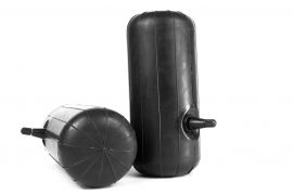 Пневмобаллоны в пружины 85х200 с вентилем на боку и выемкой