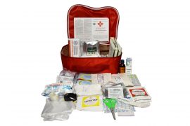 Аптечка автомобильная "Евростандарт" (ДСТУ 3961-2000 + DIN 13164) 