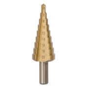 Сверло ступенчатое по металлу 4-20 мм INTERTOOL SD-5820 Сверло ступенчатое по металлу 4-20 мм INTERTOOL SD-5820